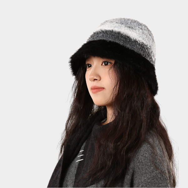 Gestreifter Damen Fischerhut – Bild 4