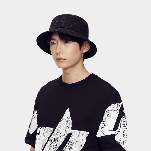 Herren Bucket Hat mit Textdruck – Bild 2