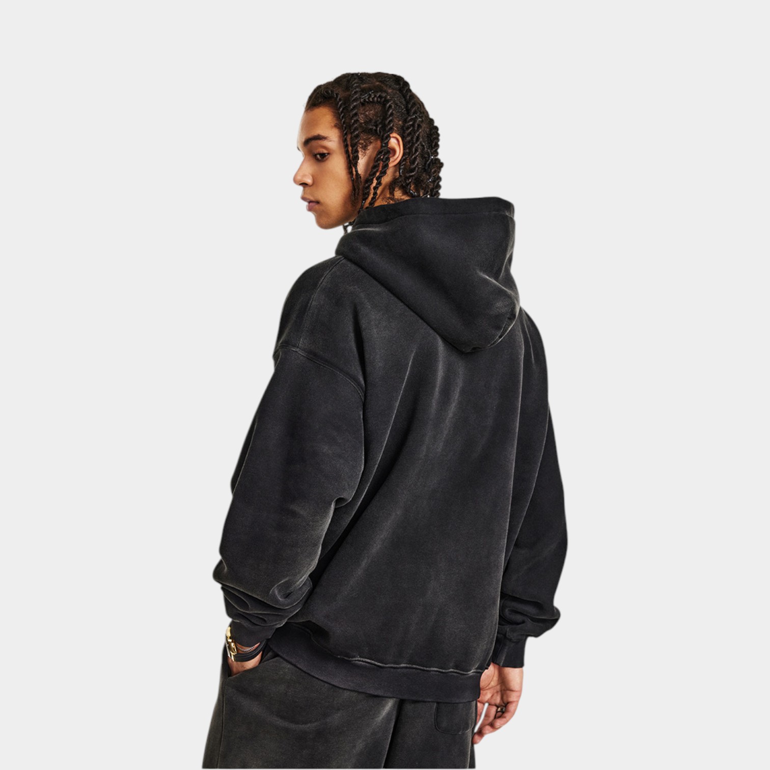 Herren Hoodie mit künstlerischem Druck und langen Ärmeln – Bild 6