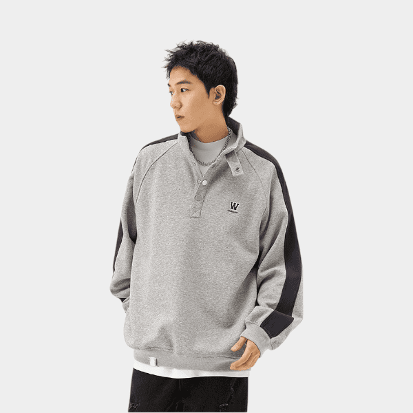 Herren Regular Fit Langarm Sweatshirt – Bild 3