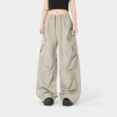 Damen Oversized Fallschirmhose