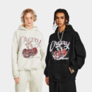 Unisex Hoodie mit künstlerischem Druck und langen Ärmeln