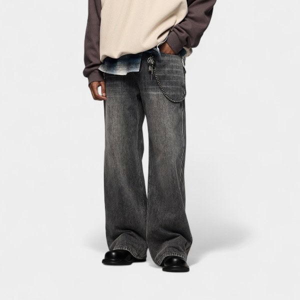 Herren Jeans mit Relaxed Fit/Loose Fit