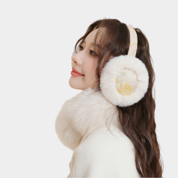 Damen-Ohrenschützer mit Blumenmuster – Bild 3