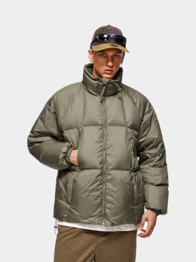 Unisex Oversized Puffer Jacke mit langen Ärmeln