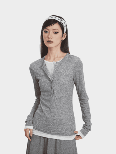 Damen Langarm T-Shirt in normaler Passform