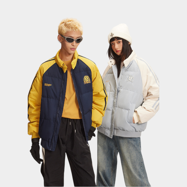 Unisex Regular Fit Langarm Steppjacke – Bild 4