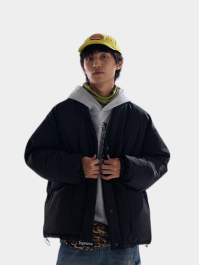 Herren Oversized Langarm Puffer Jacke