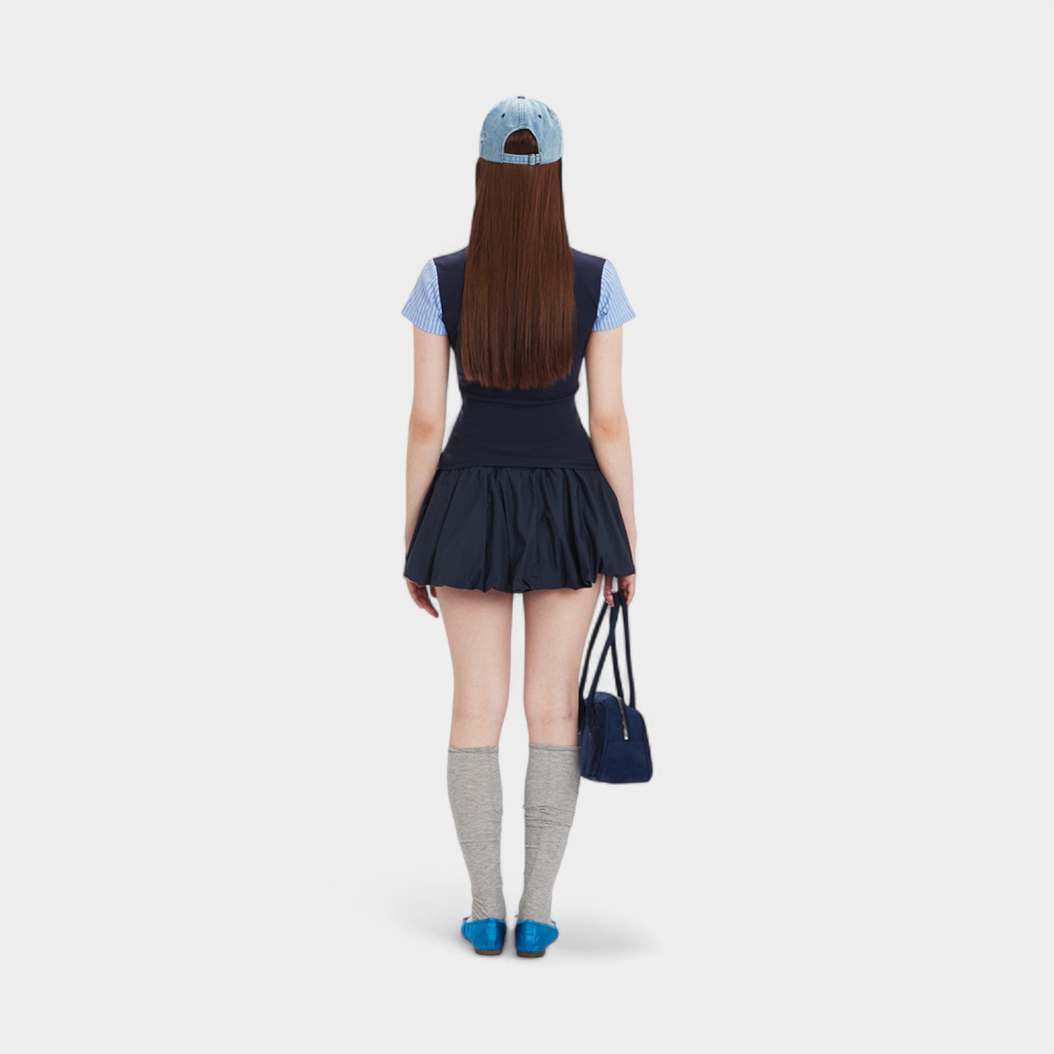 Damen Gestreiftes Muster Kurzarm Freizeitshirt – Bild 4