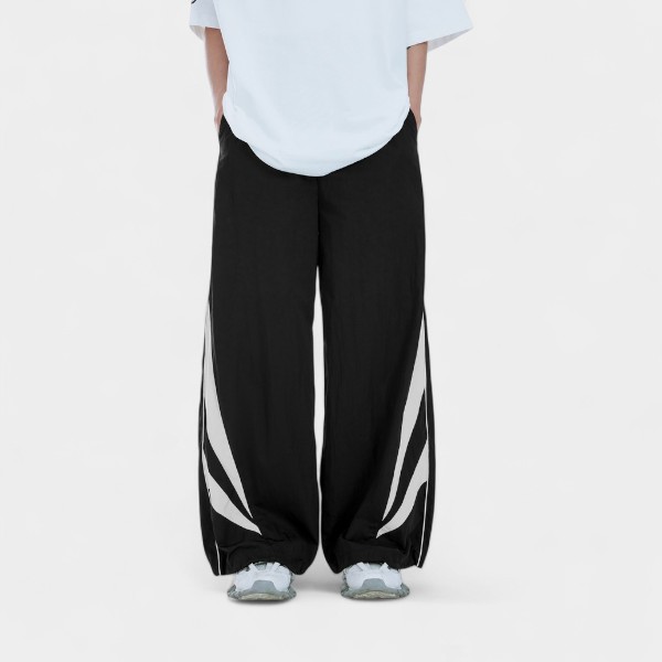 Herren Relaxed Fit/Loose Fit Fallschirmhose