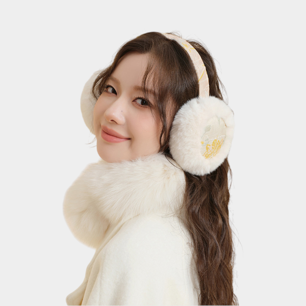 Damen-Ohrenschützer mit Blumenmuster – Bild 2