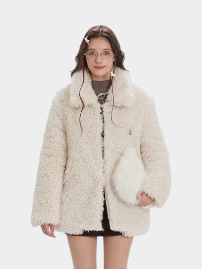 Damen Oversize Mantel mit langen Ärmeln