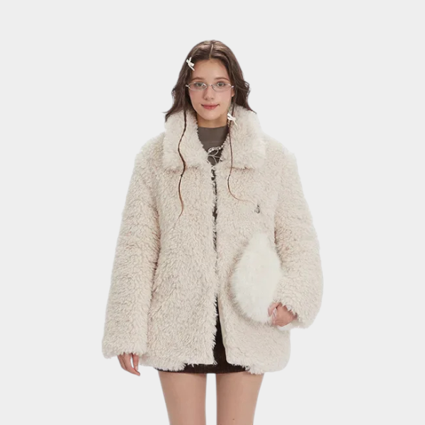 Damen Oversize Mantel mit langen Ärmeln