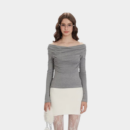 Damen Slim Fit Langarm T-Shirt