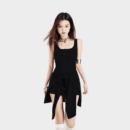 Damen Slim Fit Ärmelloses Kleid