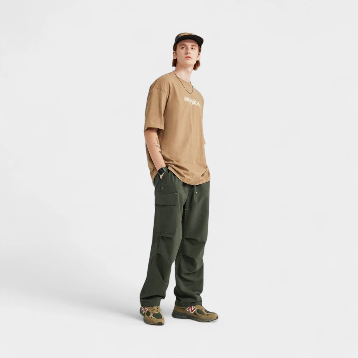 Herren Cargo Hose mit lässiger/weiter Passform – Bild 6