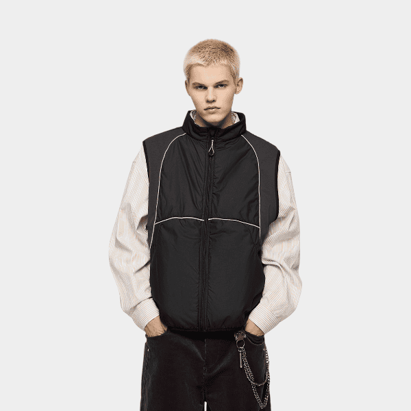 Herren Regular Fit Ärmellose Weste