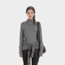 Damen Strickpullover mit langen Ärmeln und normaler Passform