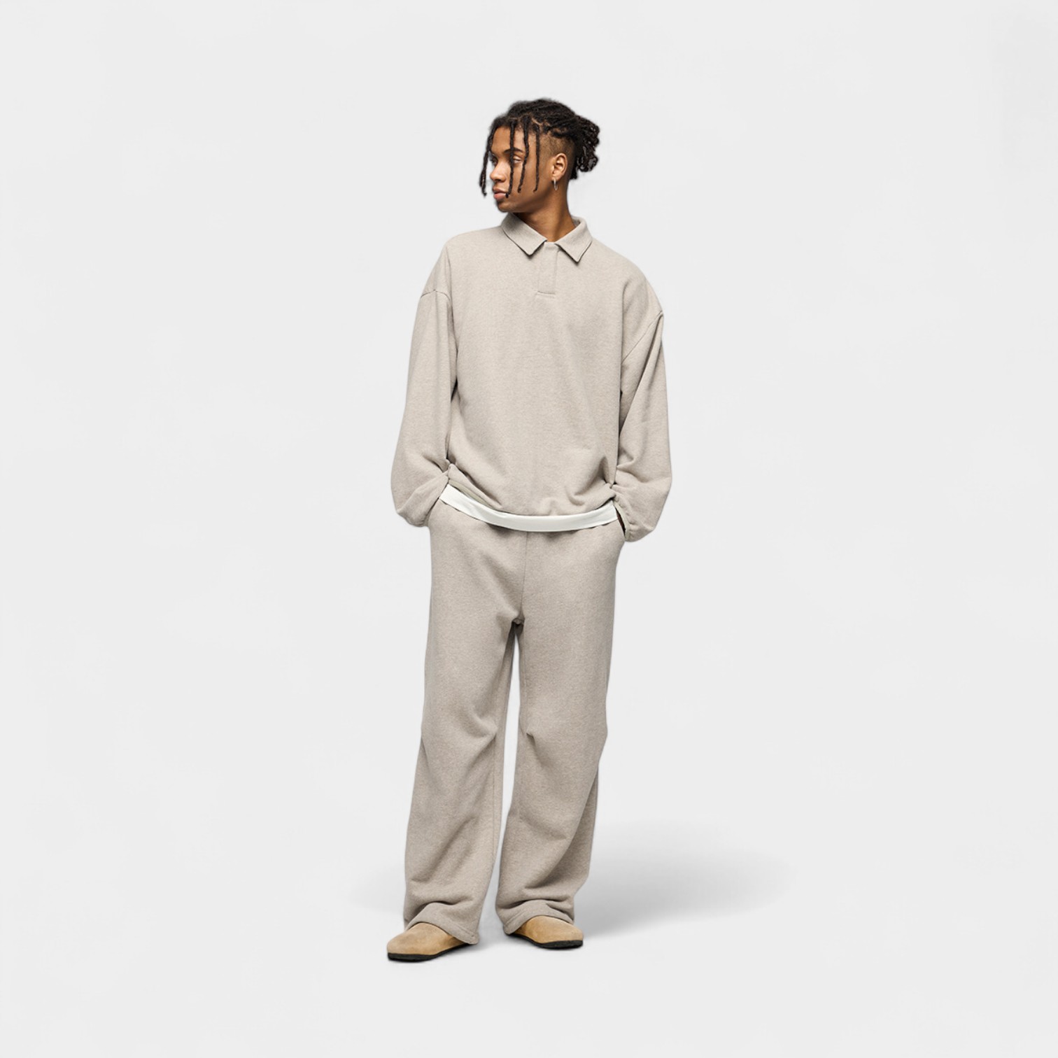 Herren Relaxed Fit/Loose Fit Jogginghosen – Bild 2