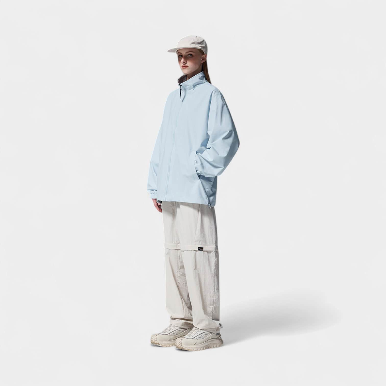 Unisex Windbreaker mit Karomuster und langen Ärmeln – Bild 3