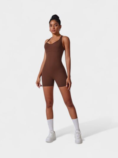 Ärmelloser Slim-Fit-Jumpsuit für Damen