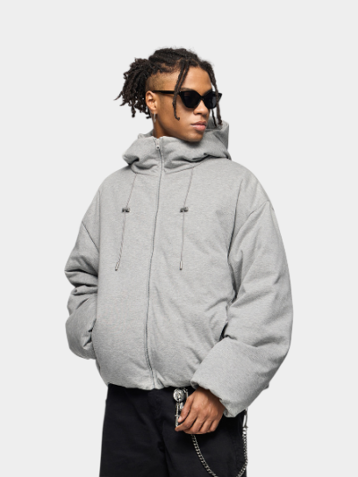 Herren Oversized Langarm Steppjacke