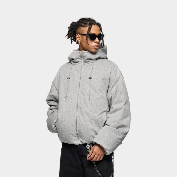 Herren Oversized Langarm Steppjacke