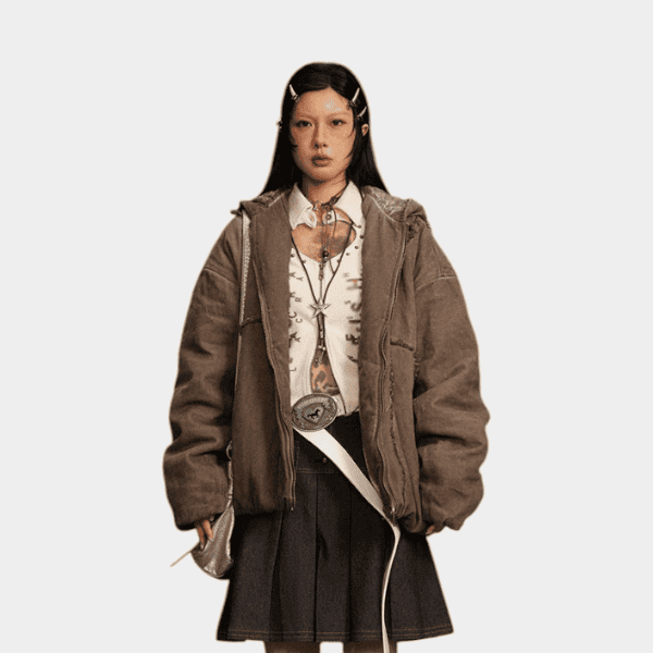 Damen Oversize Langarm Hoodie