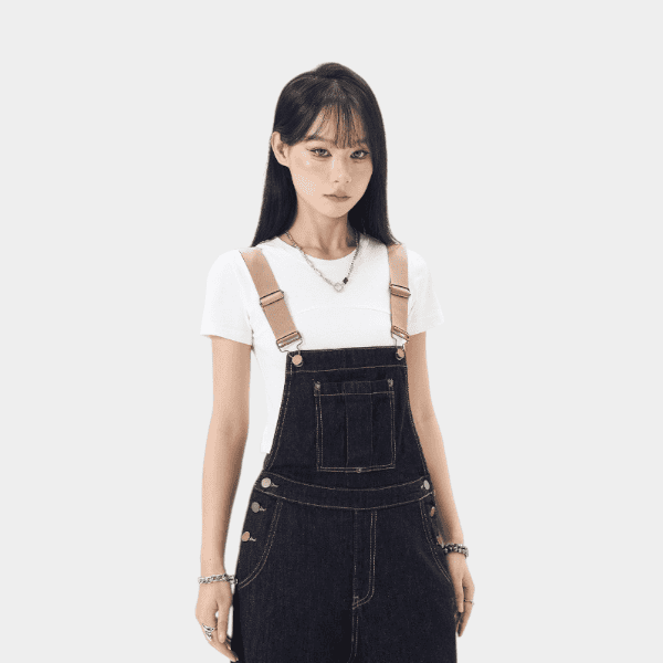 Damen Latzhose mit Relaxed Fit/Lockere Passform – Bild 6