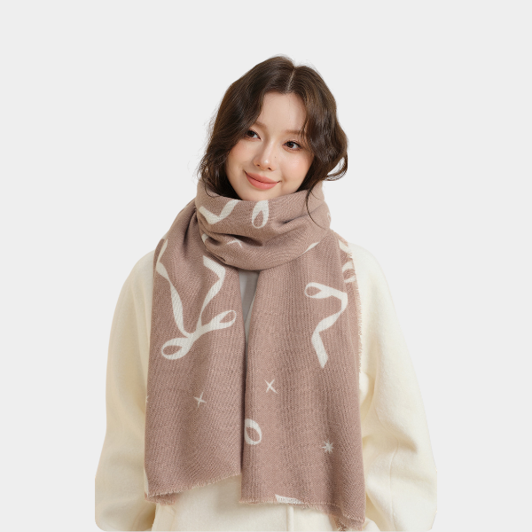 Damen Schal mit Blumenmuster – Bild 3