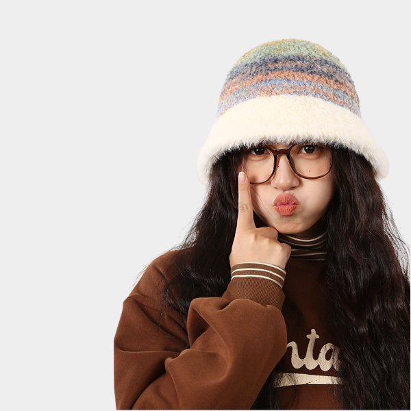 Gestreifter Damen Fischerhut – Bild 5