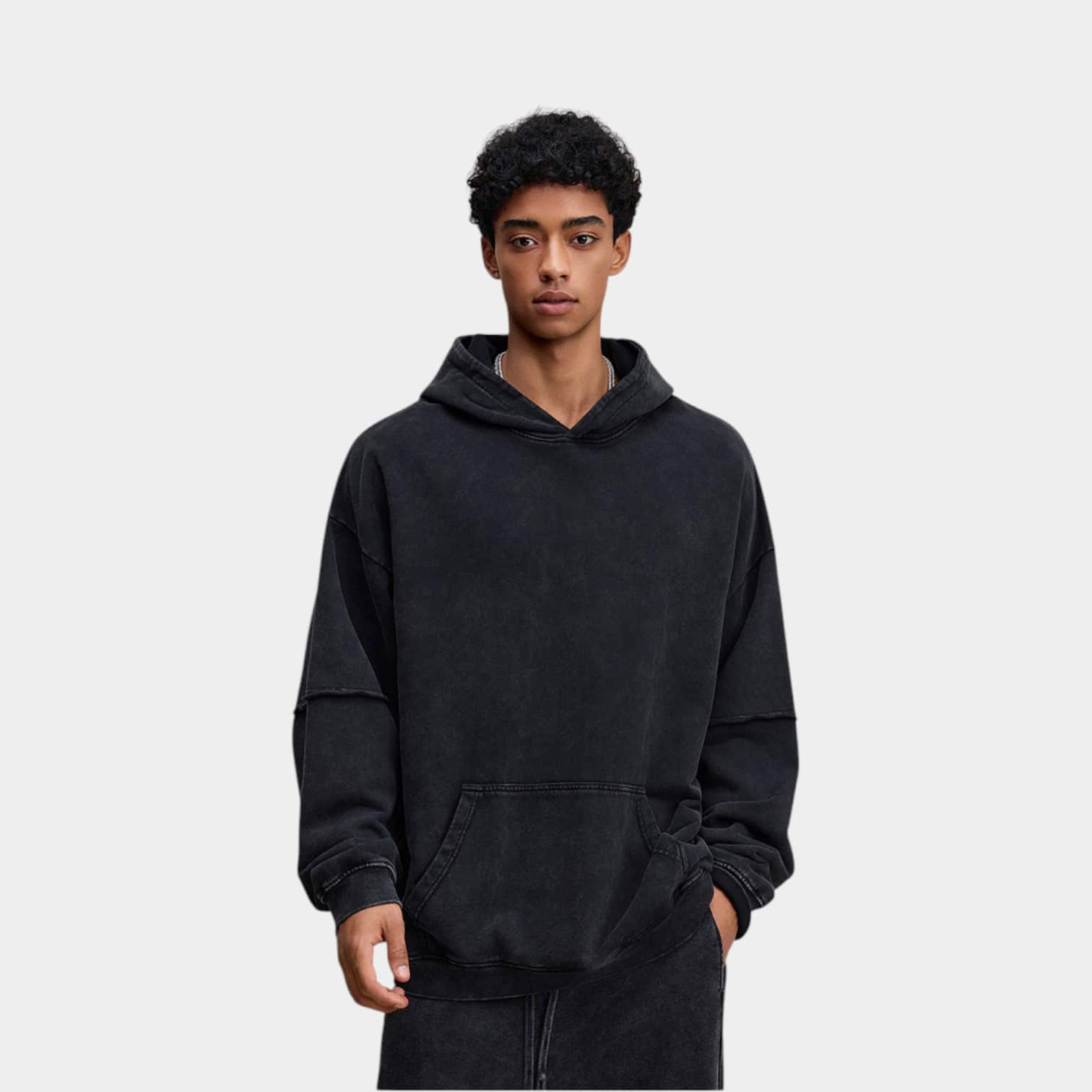 Herren Oversize Langarm Hoodie