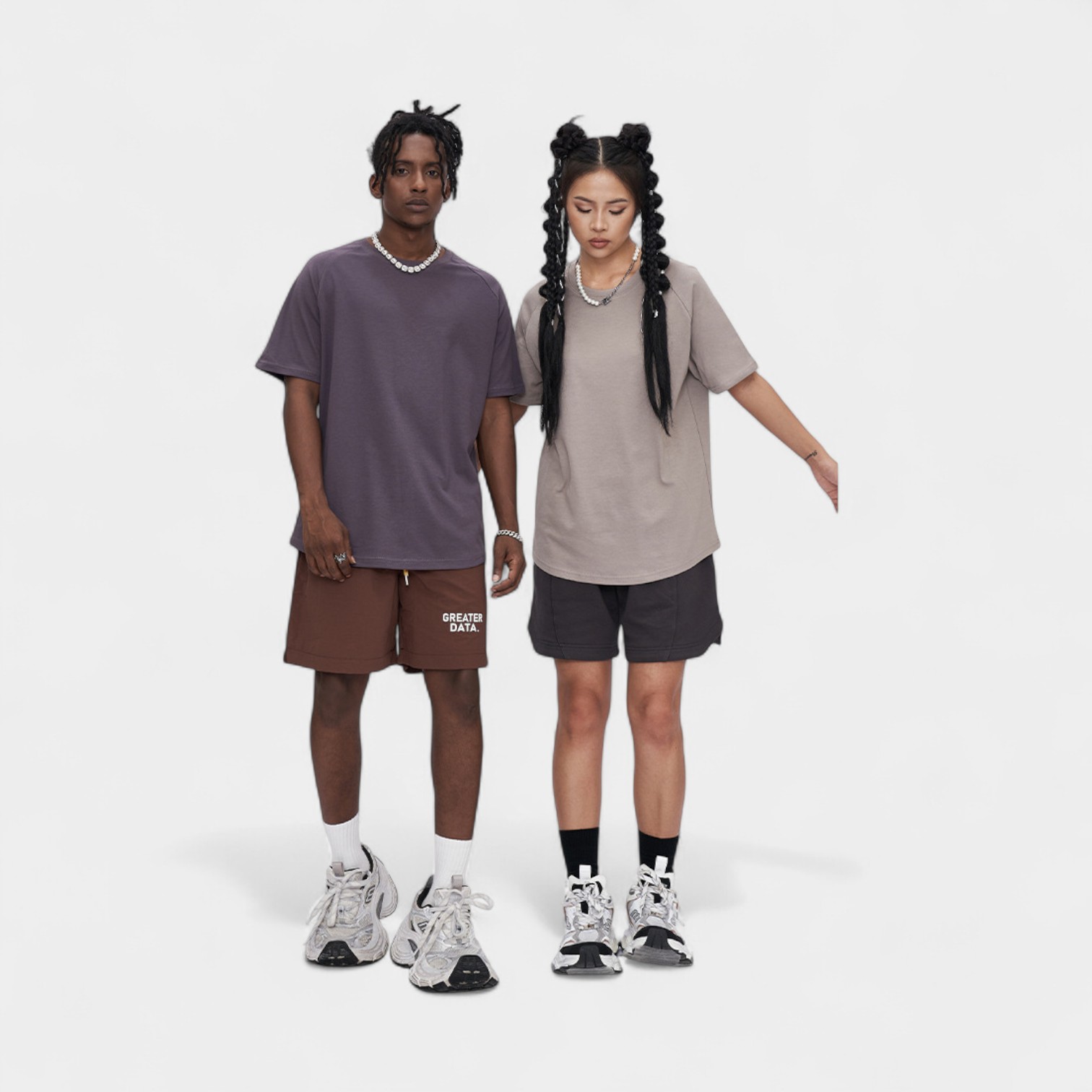 Unisex T-Shirt mit Textdruck und kurzen Ärmeln – Bild 5