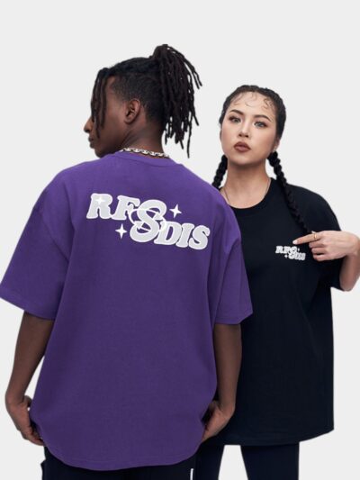 RFSD men's clothing | 2024 spring and summer new American fashion brand T-shirt men's letters funny printed cotton short T