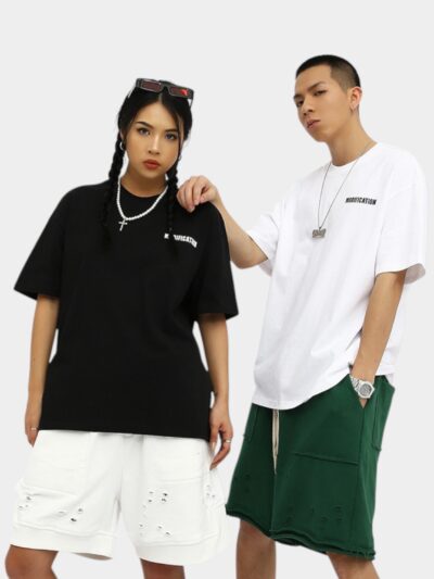 Rfsd Men's Clothing | 2025 Summer New Original Trendy American Street Retro Thorn Print Men's Short-Sleeved T-Shirt