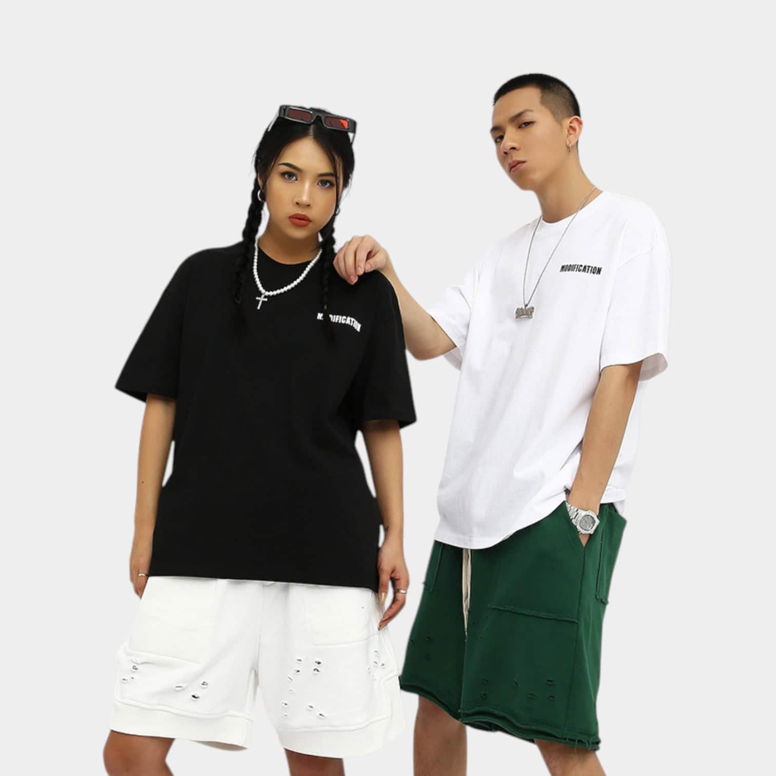 Rfsd Men's Clothing | 2025 Summer New Original Trendy American Street Retro Thorn Print Men's Short-Sleeved T-Shirt