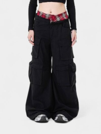 Cargo-Hose mit Karomuster für Damen