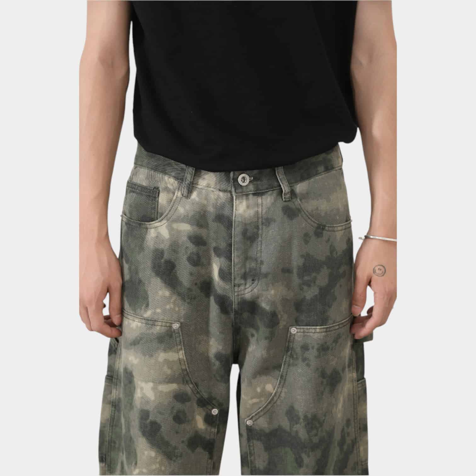 Herren Cargohose mit Camouflage-Muster – Bild 5