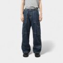 Nirben Denim | American Retro Work Jeans Men's High Street Hip Hop Loose Versatile Straight Wide Leg Trousers