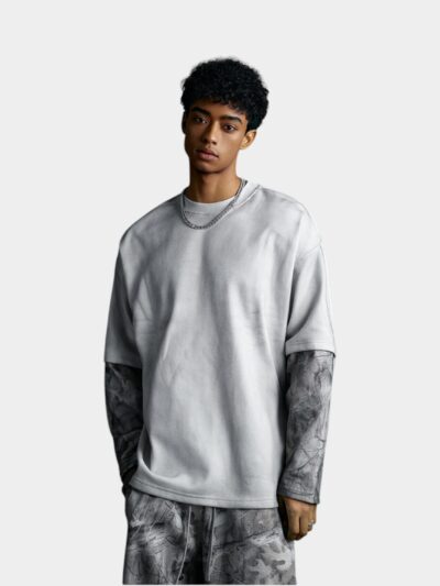 Herren Oversize Langarm Sweatshirt