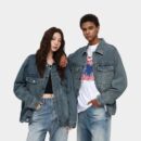 Laikemeng Men's Autumn New Denim Jacket American Retro Loose High-End Men's Denim Coat