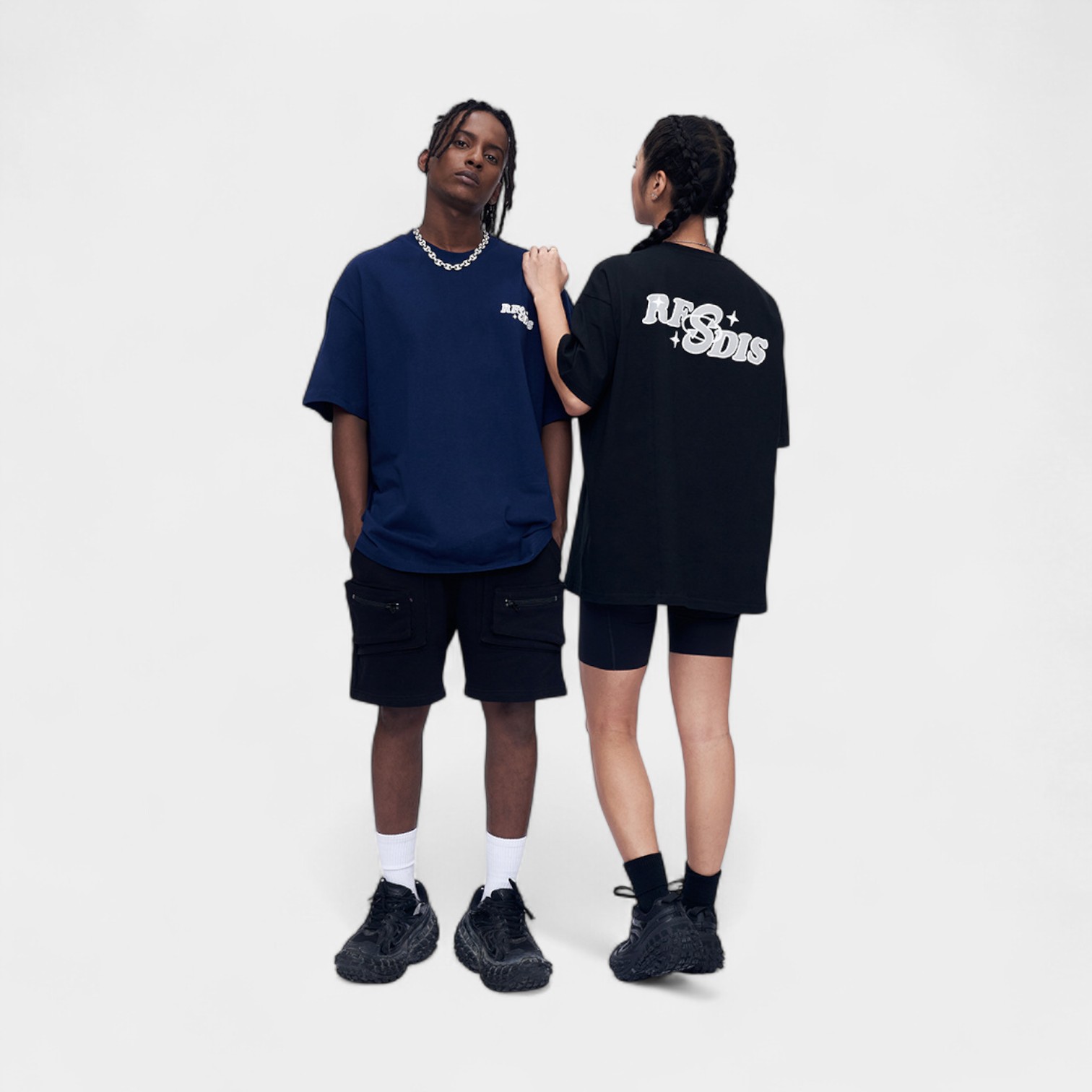 Unisex T-Shirt mit Textdruck und kurzen Ärmeln – Bild 5