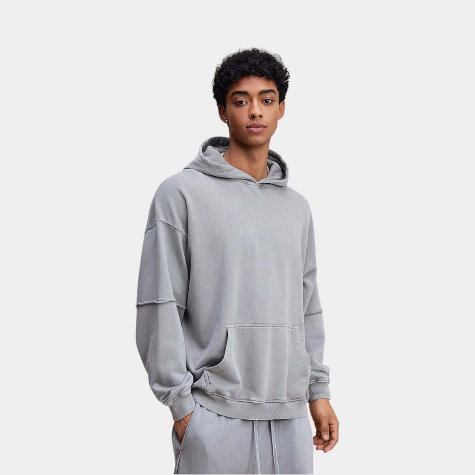 Herren Oversize Langarm Hoodie – Bild 5