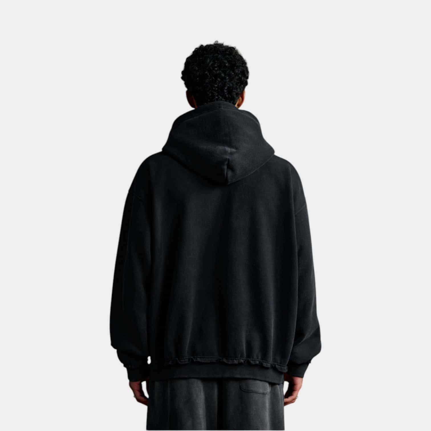 Herren Textdruck Langarm Reißverschluss Jacke – Bild 4