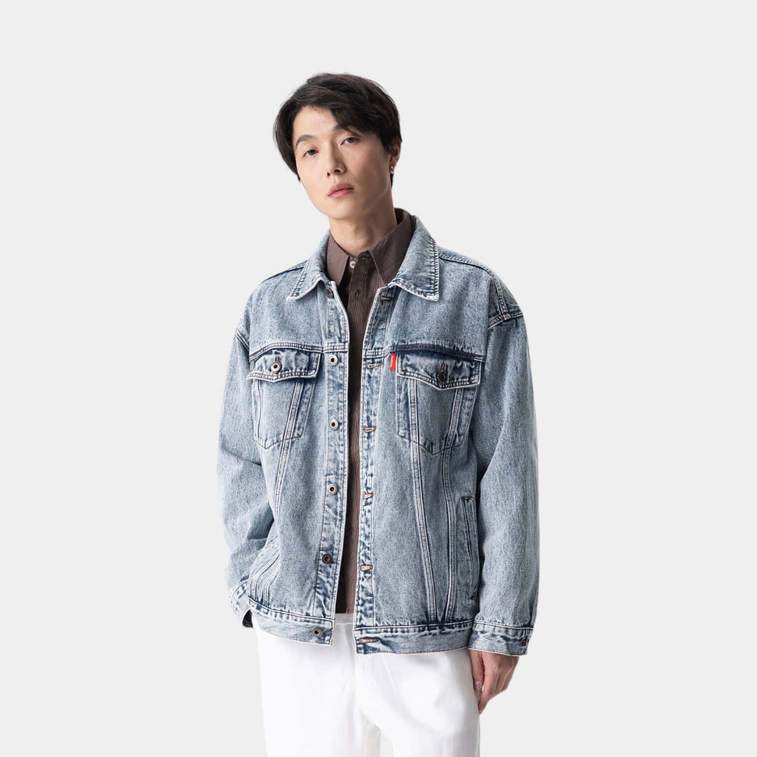 Laikemian 2025 Autumn New American High Street Retro Jacket High-End Casual Denim Jacket for Men