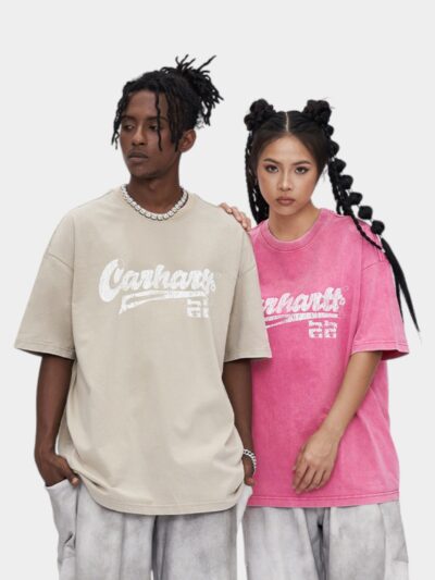 RFSD Men's Wear | Bajiaping for 2024 New Retro Old Washed Gradient Loose Tide Brand Men's Wear T-Shirts