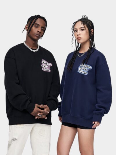 RFSD men's clothing | Printed round neck sweater 2023 autumn and winter New street fashion loose casual fashion brand round neck top men