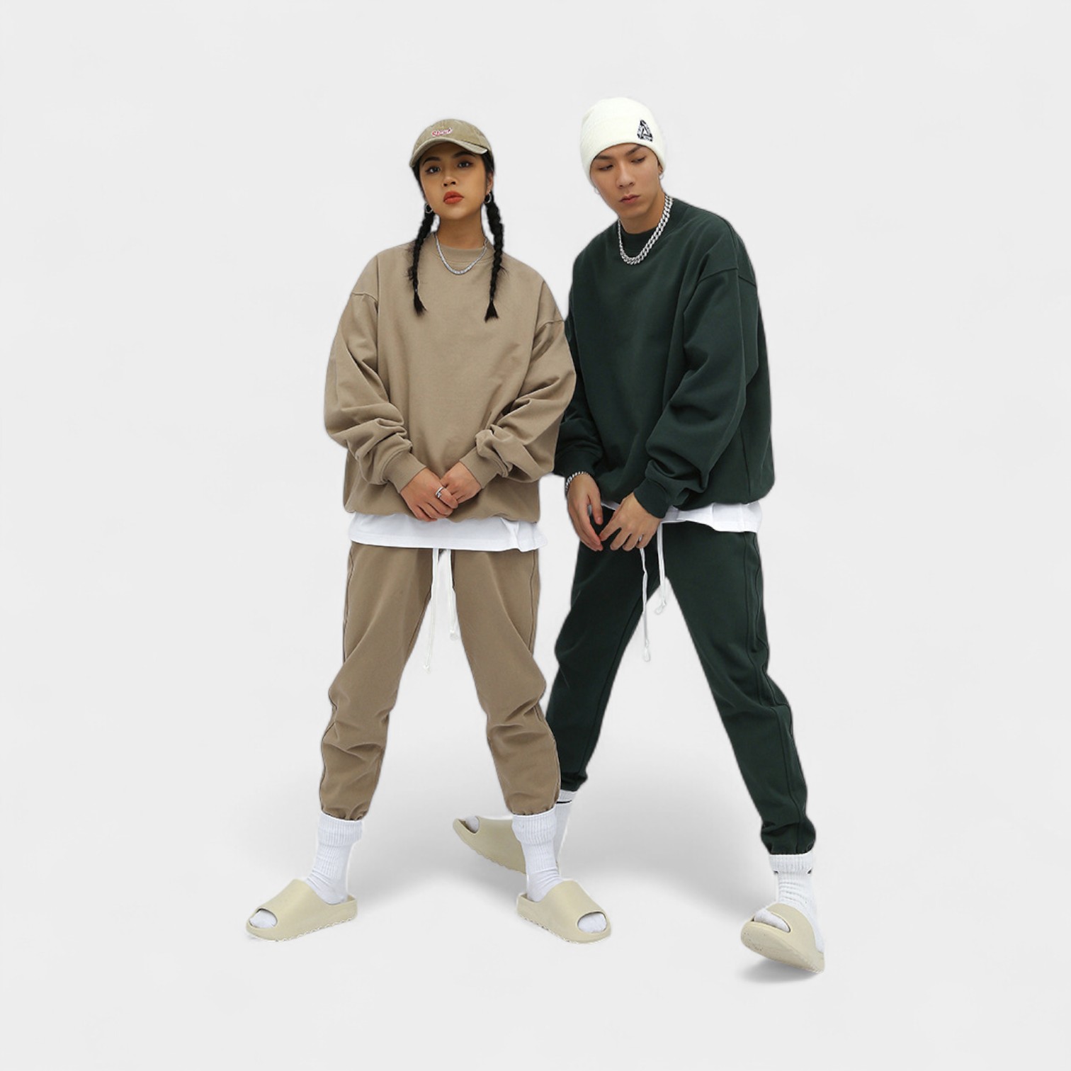 Unisex Oversized Langarm-Sweatshirt – Bild 3