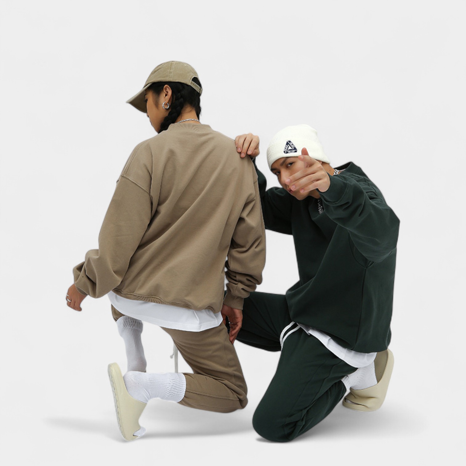 Unisex Oversized Langarm-Sweatshirt – Bild 4