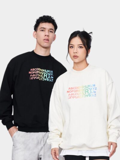 RFSD Men's Wear | 2024 Fall/Winter Loose Printed Crewneck Wear 430G Thickened Tide Brand Crewneck Wear Men's Trend